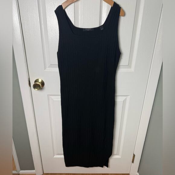 All Saints Margot Wool Blend Midi Dress L - Picture 2 of 8